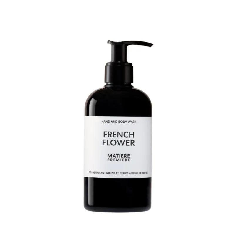 French flower - Gel douche - Matière Première (300 ml) Un champ de tubéreuses la nuit, enivrant