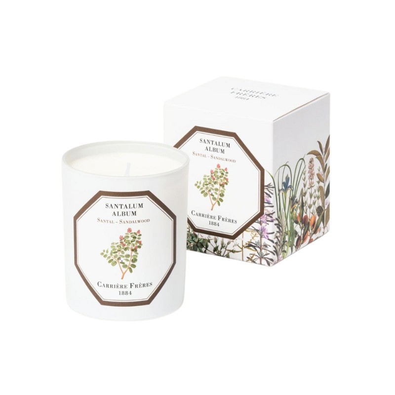 Santal - Bougie - Carriere Frères (185 g) Chaleur d'Asie, enveloppante et suave